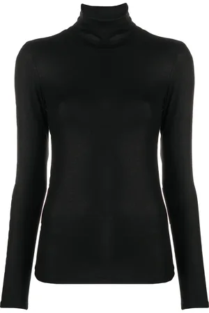 Majestic Top manga larga con cuello alto