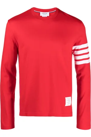 Thom Browne Playera con motivo 4-Bar y estampado 2003