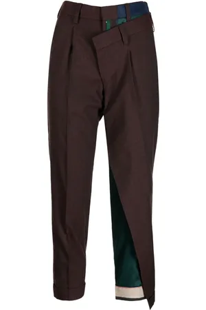Kolor Pantalones capri con diseño asimétrico