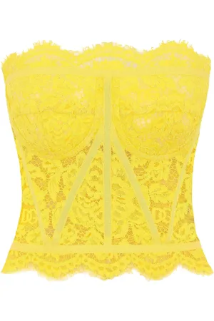 Dolce & Gabbana Top de encaje chantilly sin mangas