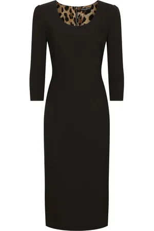 Dolce & Gabbana Vestido midi con espalda redonda