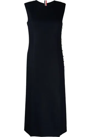 Thom Browne Vestido midi sin mangas