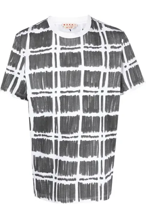 Marni Playera con estampado de cuadros