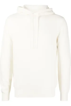 Cruciani Long-sleeve fine-knit hoodie