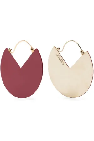 Isabel Marant Aretes 90º de dos tonos