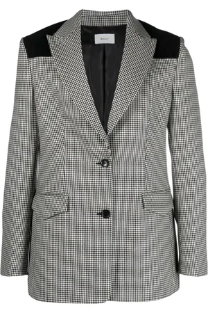 Bally Blazer con botones y cuadros estampados