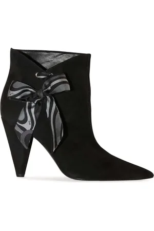 Puccini Botines de gamuza con detalle de moño