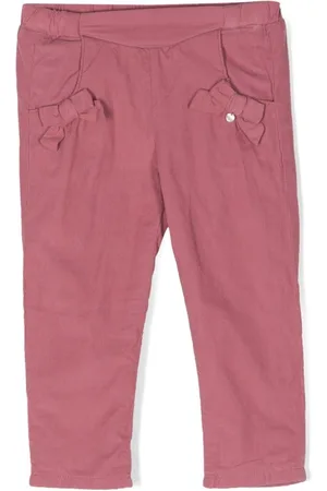 Tartine Et Chocolat Pantalones rectos con detalle de moño