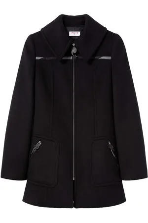 Puccini Abrigo con cuello oversize y cierre