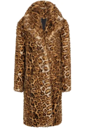 Paco rabanne Abrigo texturizado con estampado de leopardo