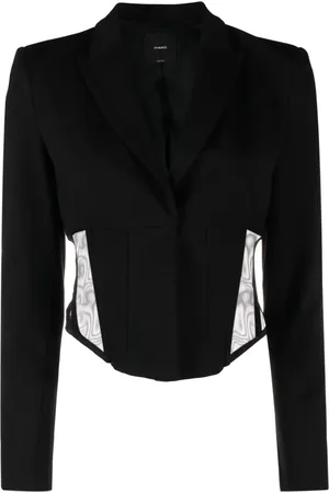 Pinko Blazer corto estilo corset con paneles