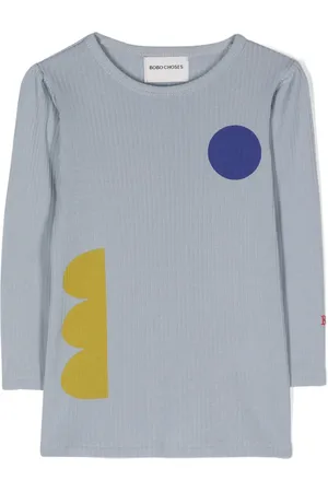 Bobo Choses Top de canalé con estampado geométrico