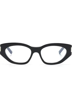 Saint Laurent Lentes con armazón cat eye y efecto pulido