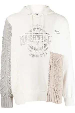 FIVE CM Hoodie con diseño patchwork