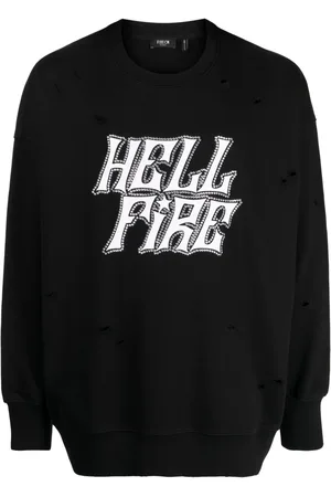 FIVE CM Sudadera con detalles de strass y efecto envejecido