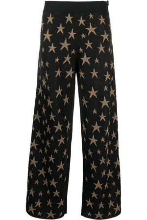 Chinti & Parker Pantalones acampanados con motivo de estrella