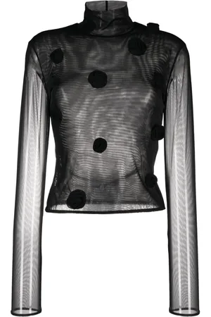 BLUMARINE Top manga larga con estampado floral