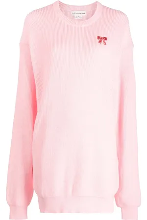 Comme des Garçons Suéter con cuello redondo y moño bordado