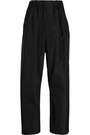 LEMAIRE Pantalones de seda anchos con tiro alto
