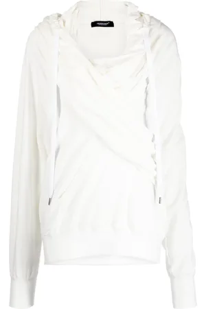 UNDERCOVER Hoodie con cordones y detalle de correa crossbody