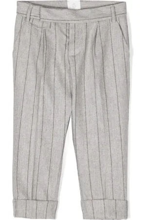 ELEVENTY Pantalones a rayas diplomáticas