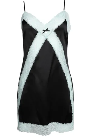 Alexander Wang Vestido de seda con detalle de encaje