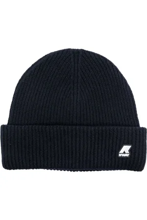 K-Way Gorro tejido de canalé con parche del logo