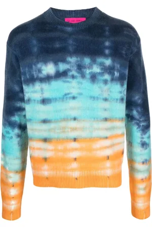 THE ELDER STATESMAN Suéter de cachemira Sonar con estampado tie-dye