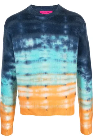 THE ELDER STATESMAN Suéter de cachemira Sonar con estampado tie-dye