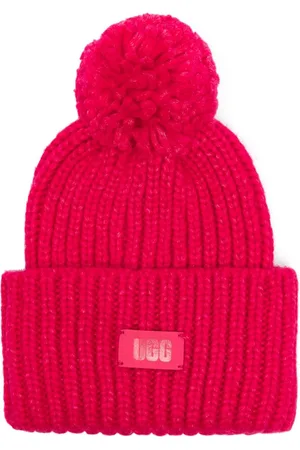 UGG Gorro con parche del logo y pompón