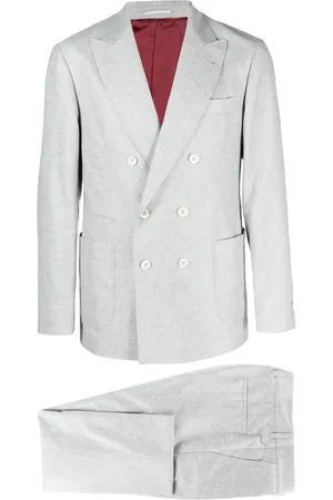 Brunello Cucinelli Traje con doble botonadura