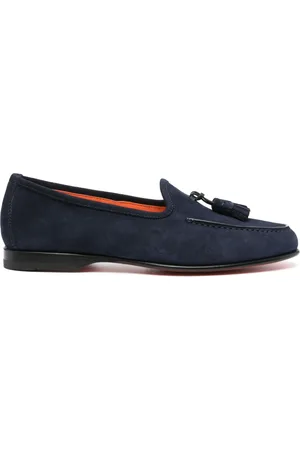 santoni Mocasines de gamuza con borlas