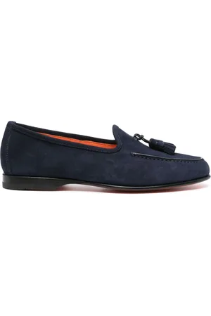 santoni Mocasines de gamuza con borlas