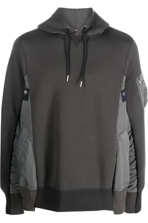 SACAI Hoodie con mangas raglán y paneles