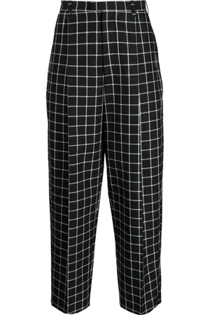 Marni Pantalones tapered con motivo de cuadros