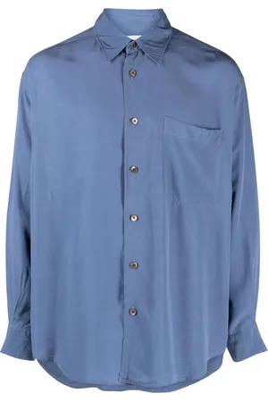 LEMAIRE Camisa satinada manga larga