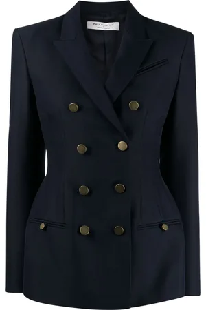 Serafini Blazer con solapas de pico y doble botonadura