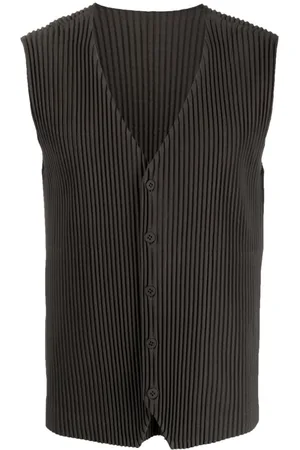 Issey Miyake Chaleco de vestir plisado