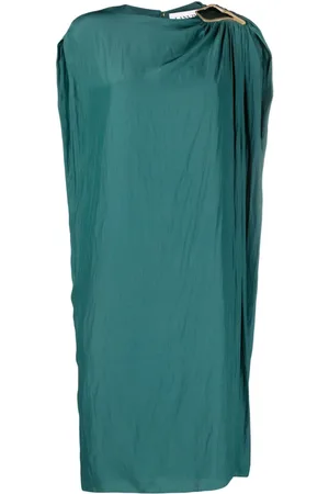 Lanvin Vestido midi con detalle de anillo