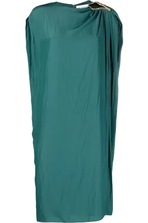 Lanvin Vestido midi con detalle de anillo