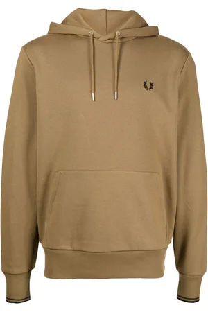 Fred Perry Logo-embroidered drawstring hoodie