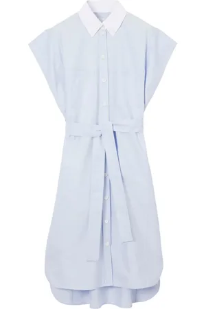 Burberry Vestido camisero con cinturón