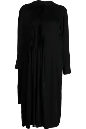 YOHJI YAMAMOTO Vestido midi con diseño asimétrico y drapeado