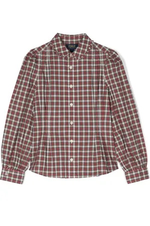 Ralph Lauren Camisa con motivo de cuadros tartán