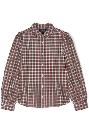 Ralph Lauren Camisa con motivo de cuadros tartán