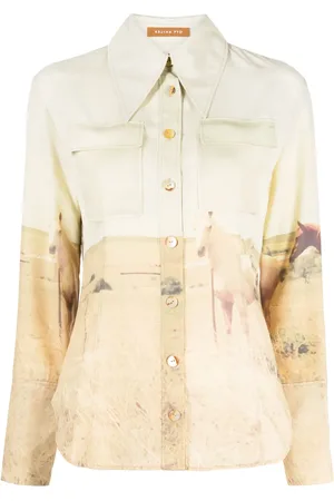 REJINA PYO Camisa Camille con caballo estampado