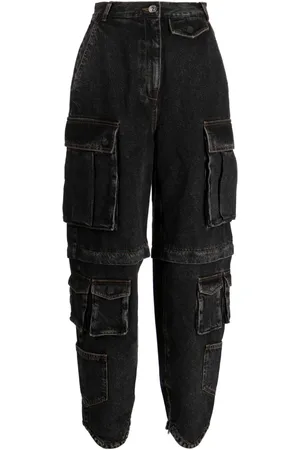 pushBUTTON Jeans cargo con diseño ancho