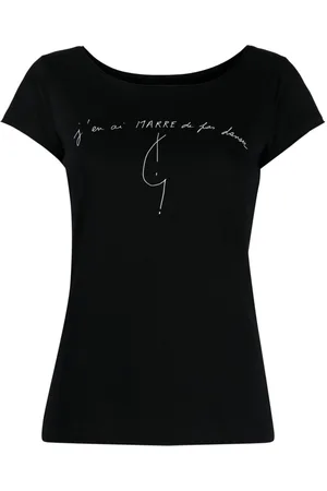 AGNÈS B. Playera con eslogan estampado