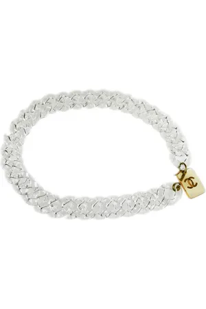 CHANEL Cinturón de cadena con logo CC 1995