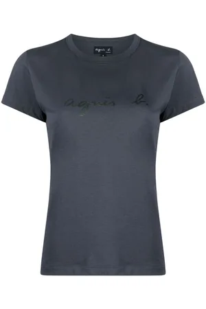 AGNÈS B. Playera con logo estampado